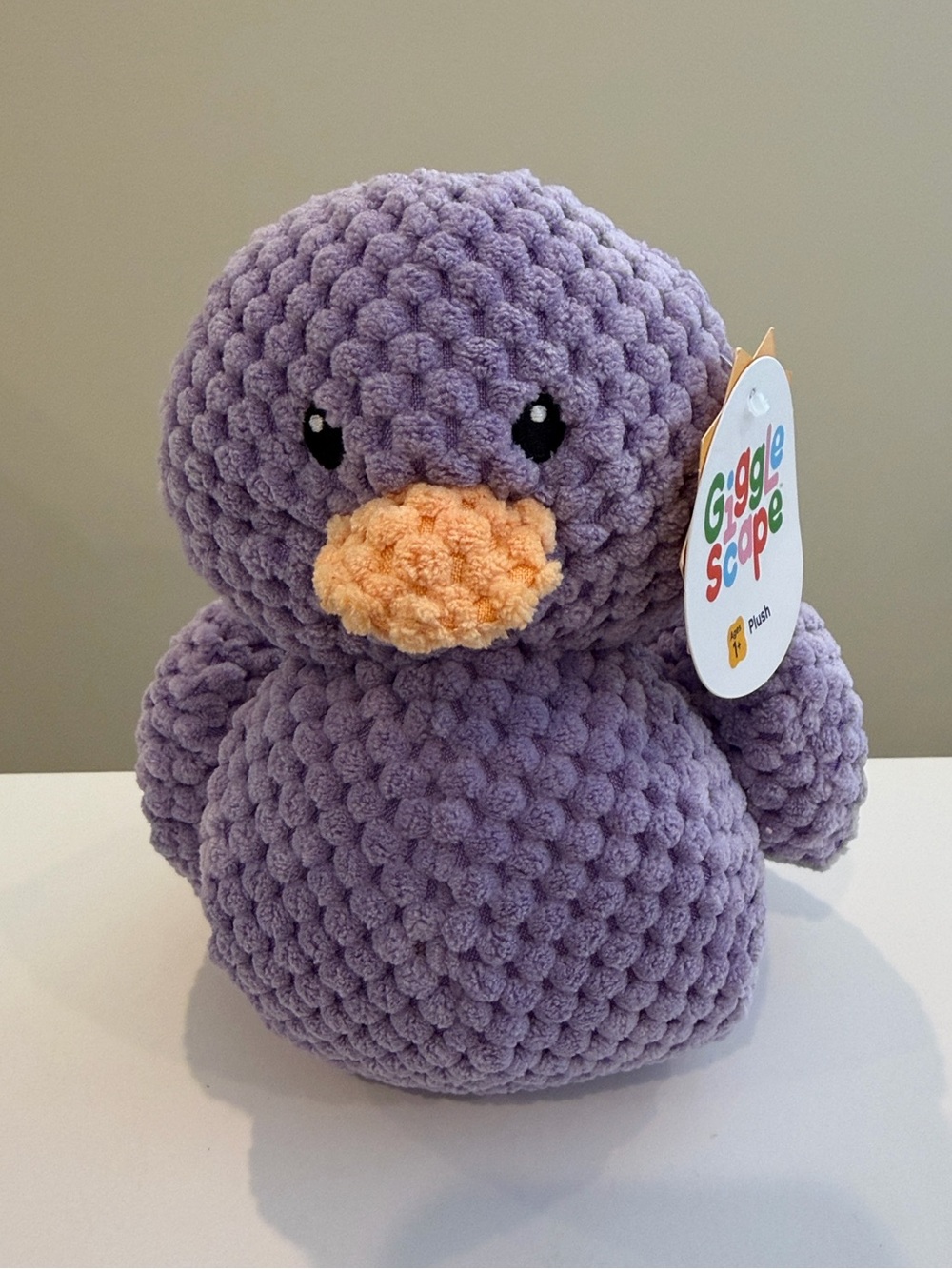 NWT 6” Crochet Purple Rubber Duck Plush by Gigglescape